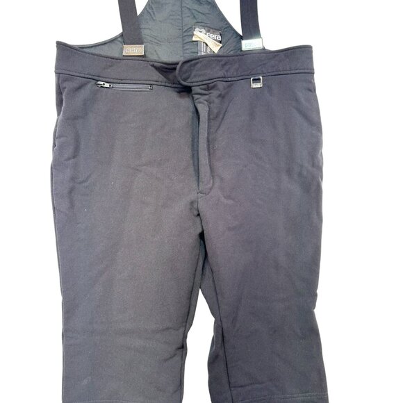 Fera Mens Suspender Ski Pants 42R Black Wool Blend Swiss Fabric - Picture 8 of 16